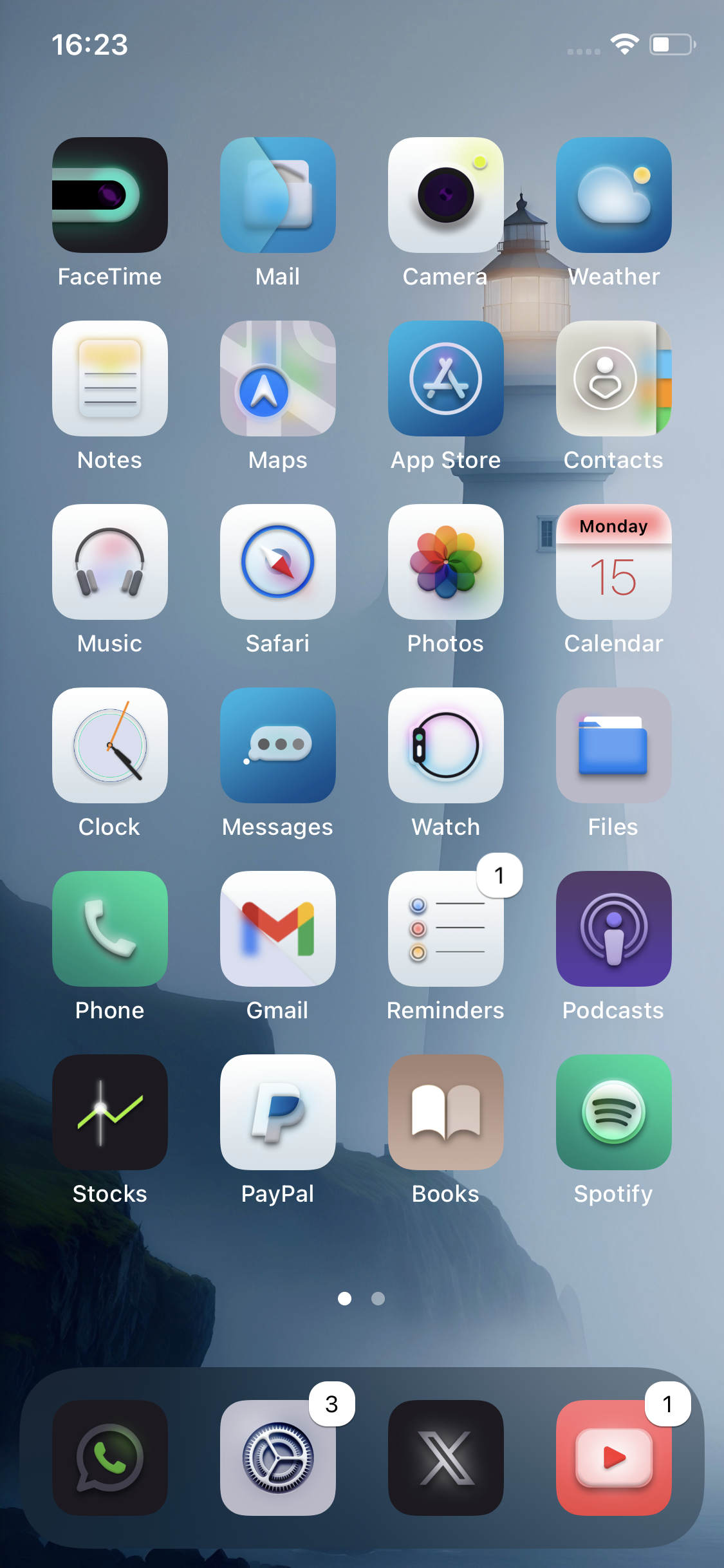 Glass theme icons screenshot