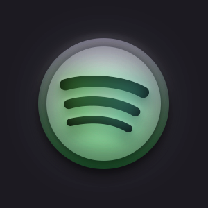 Glass theme icon Spotify Alt